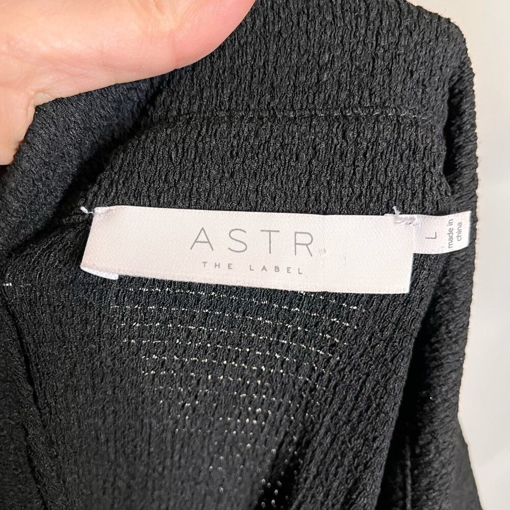 NWOT ASTR THE LABEL Black Open Back Maxi Dress Large Resort Cruise Vacation - Picture 7 of 8